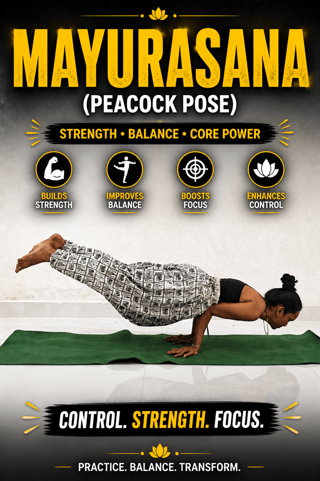 Backbend stretch in studio